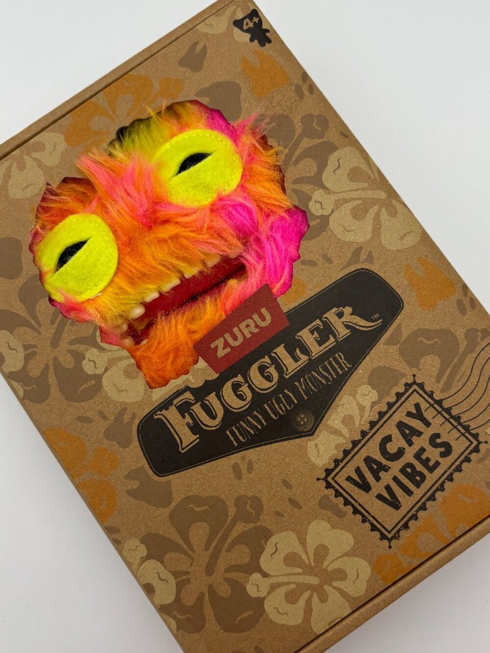 Fuggler Vacay Vibes MR. BUTTONS Multi Funny Ugly Monster 9" Plush Toy Zuru NEW